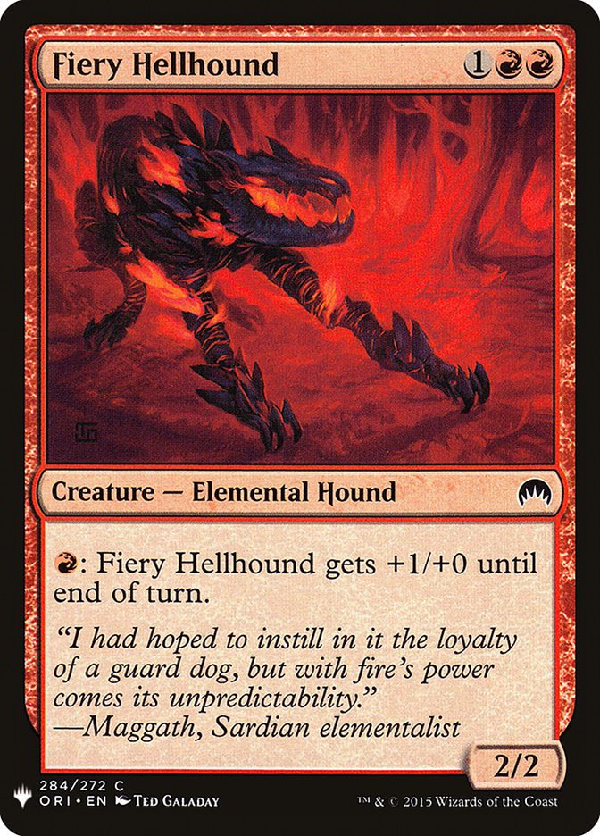 Fiery Hellhound [Mystery Booster] | Event Horizon Hobbies CA