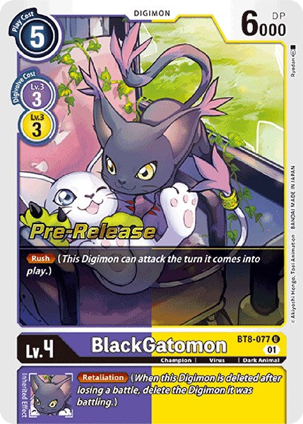 BlackGatomon [BT8-077] [New Awakening Pre-Release Cards] | Event Horizon Hobbies CA