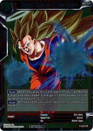 Super Saiyan 3 Son Goku (Metallic Foil) (Event Pack 2018) (P-003) [Promotion Cards] | Event Horizon Hobbies CA