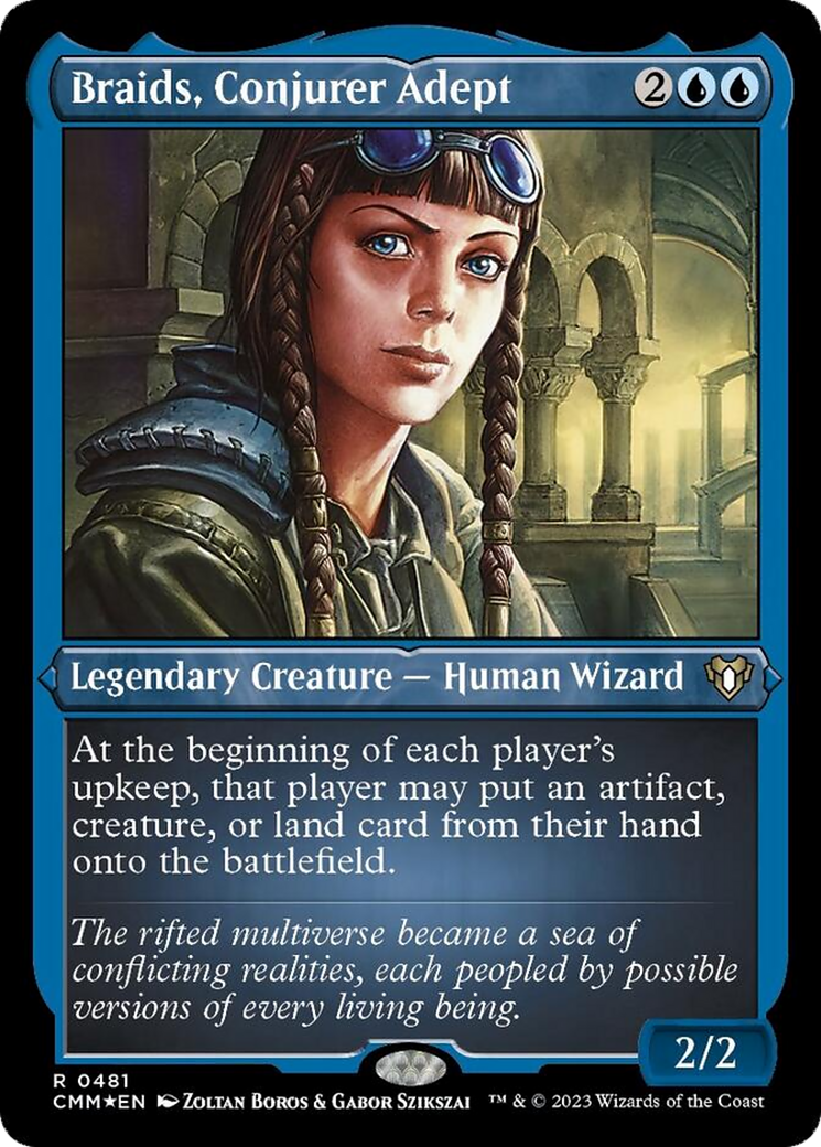 Braids, Conjurer Adept (Foil Etched) [Commander Masters] | Event Horizon Hobbies CA