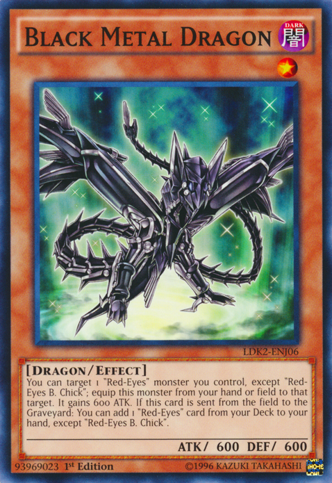 Black Metal Dragon [LDK2-ENJ06] Common | Event Horizon Hobbies CA