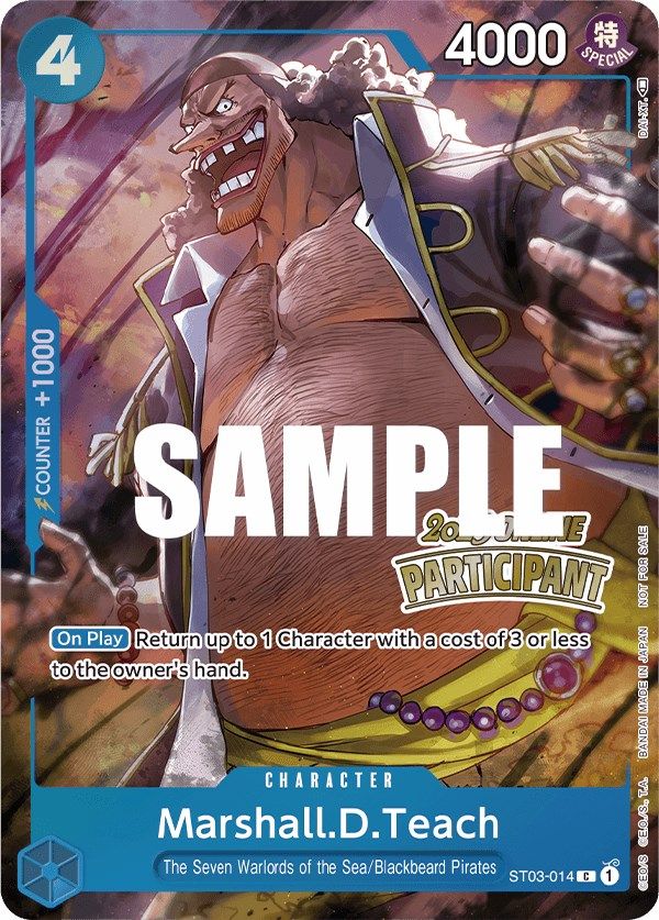 Marshall.D.Teach (Online Regional 2023) [Participant] [One Piece Promotion Cards] | Event Horizon Hobbies CA