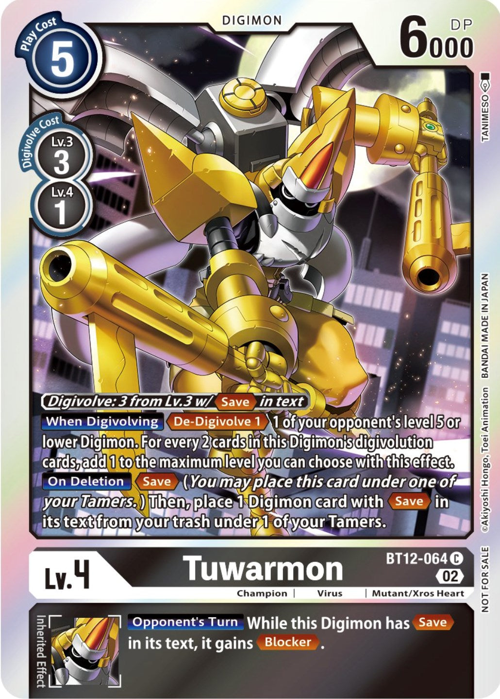 Tuwarmon [BT12-064] (Box Topper) [Across Time] | Event Horizon Hobbies CA