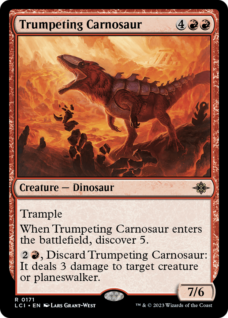 Trumpeting Carnosaur [The Lost Caverns of Ixalan] | Event Horizon Hobbies CA