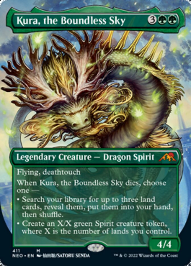 Kura, the Boundless Sky (Borderless Alternate Art) [Kamigawa: Neon Dynasty] | Event Horizon Hobbies CA