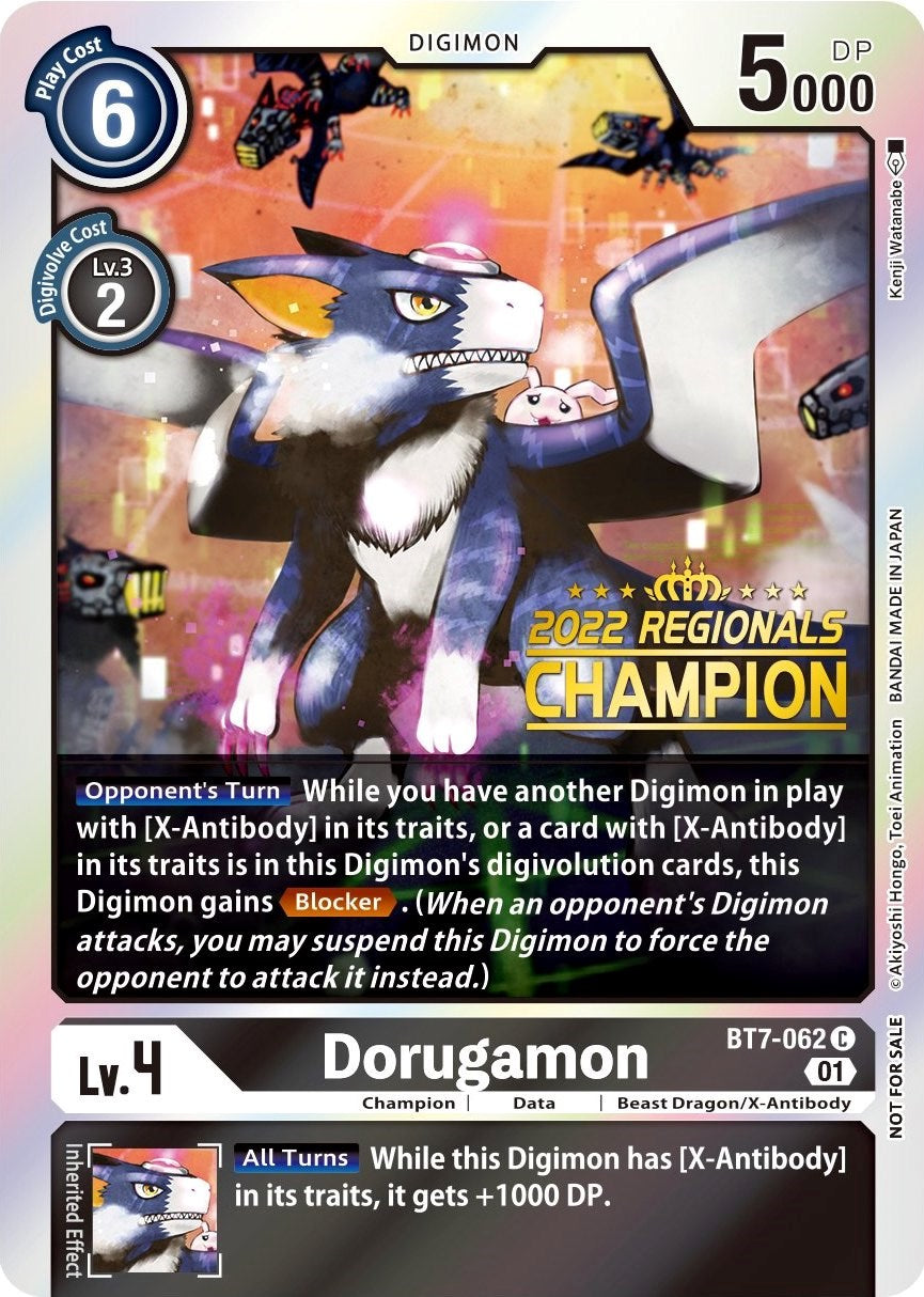 Dorugamon [BT7-062] (2022 Championship Offline Regional) (Online Champion) [Next Adventure Promos] | Event Horizon Hobbies CA