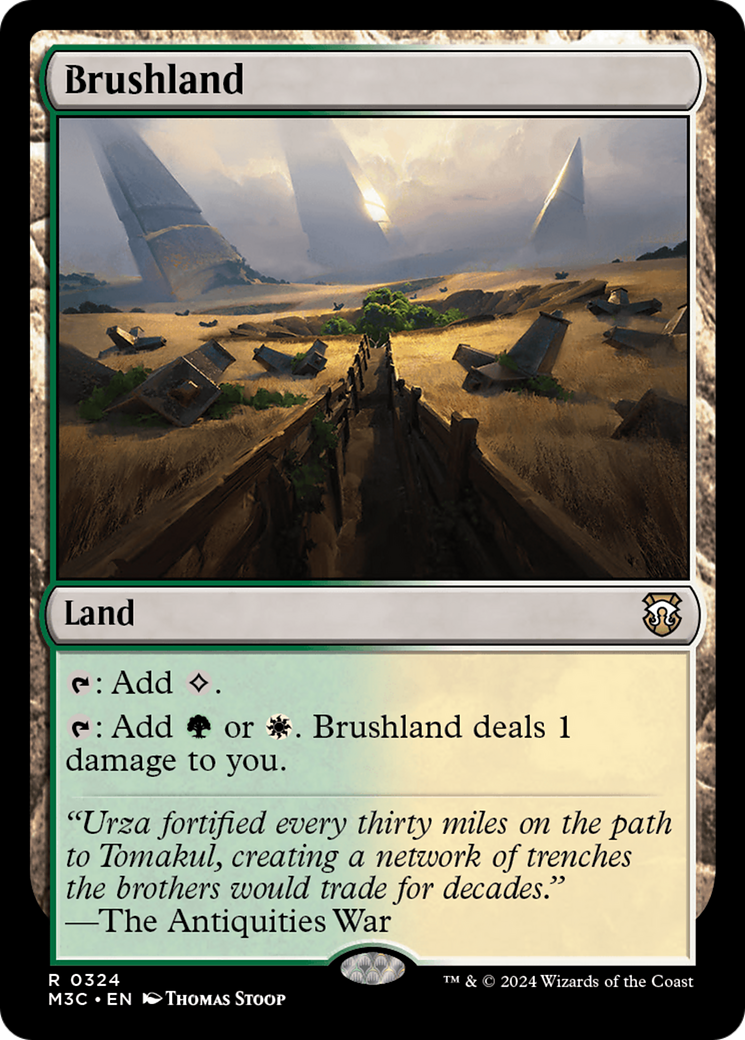 Brushland (Ripple Foil) [Modern Horizons 3 Commander] | Event Horizon Hobbies CA