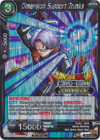 Dimension Support Trunks (BT4-102) [Judge Promotion Cards] | Event Horizon Hobbies CA