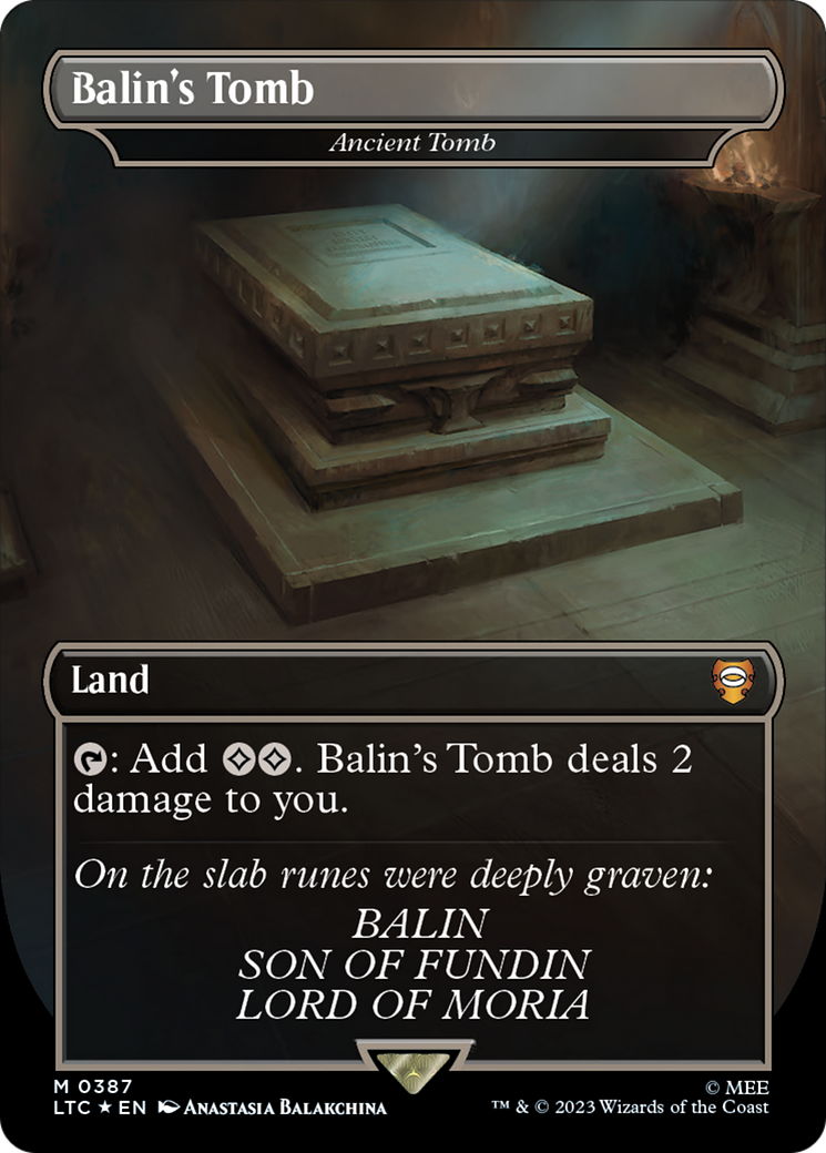 Balin's Tomb - Ancient Tomb (Surge Foil Realms and Relics) [The Lord of the Rings: Tales of Middle-Earth Commander] | Event Horizon Hobbies CA