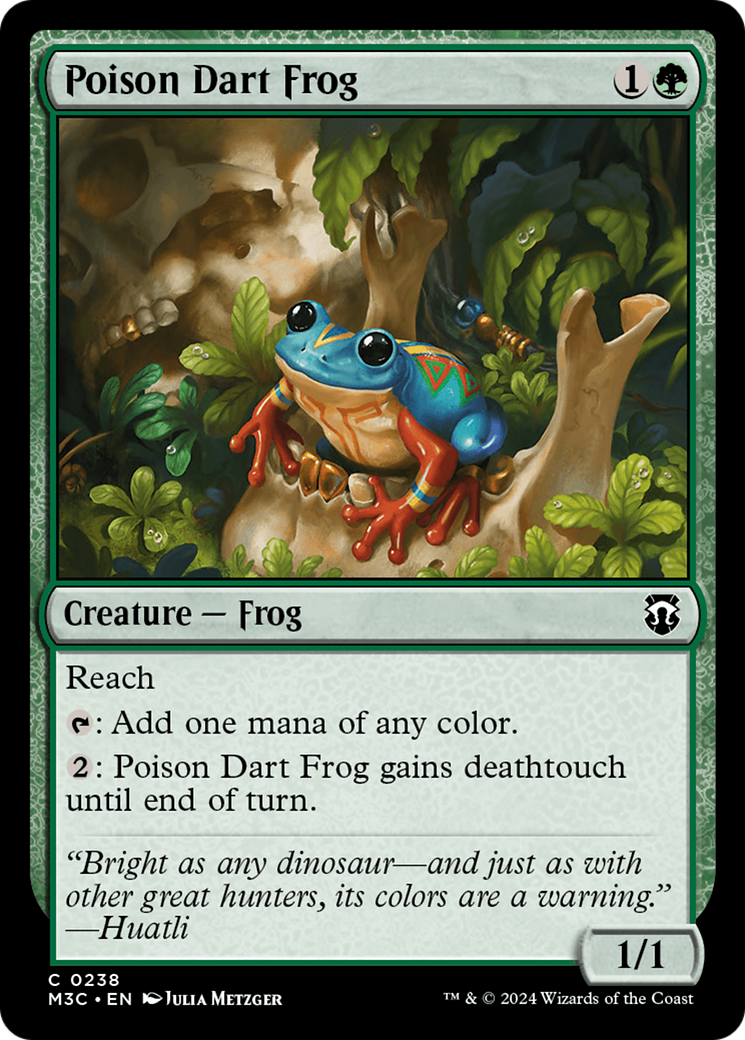 Poison Dart Frog (Ripple Foil) [Modern Horizons 3 Commander] | Event Horizon Hobbies CA