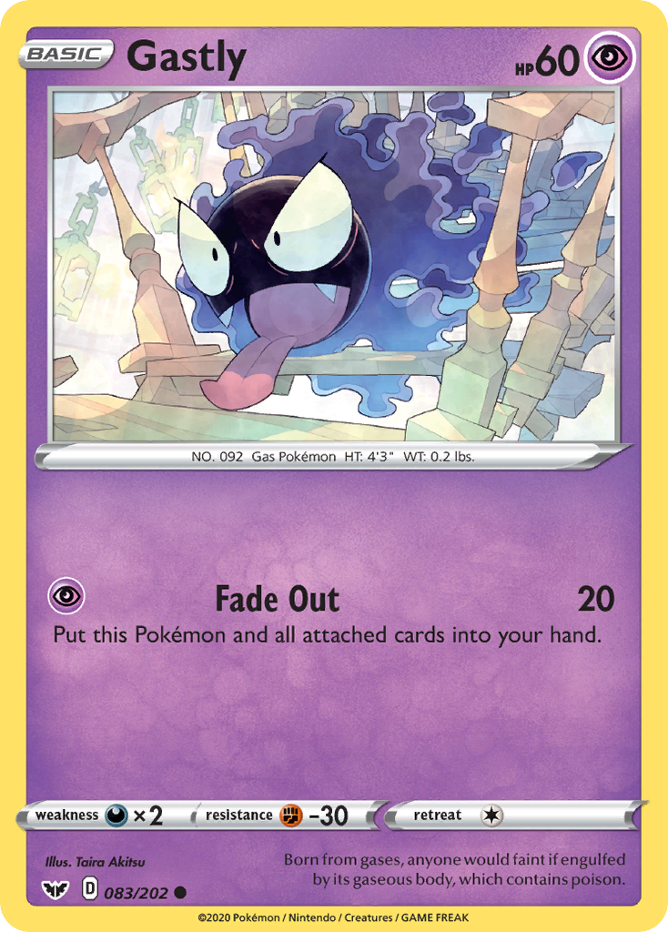 Gastly (083/202) [Sword & Shield: Base Set] | Event Horizon Hobbies CA