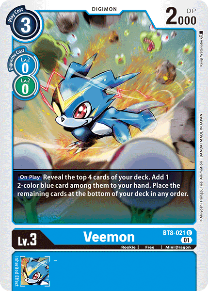 Veemon [BT8-021] [New Awakening] | Event Horizon Hobbies CA