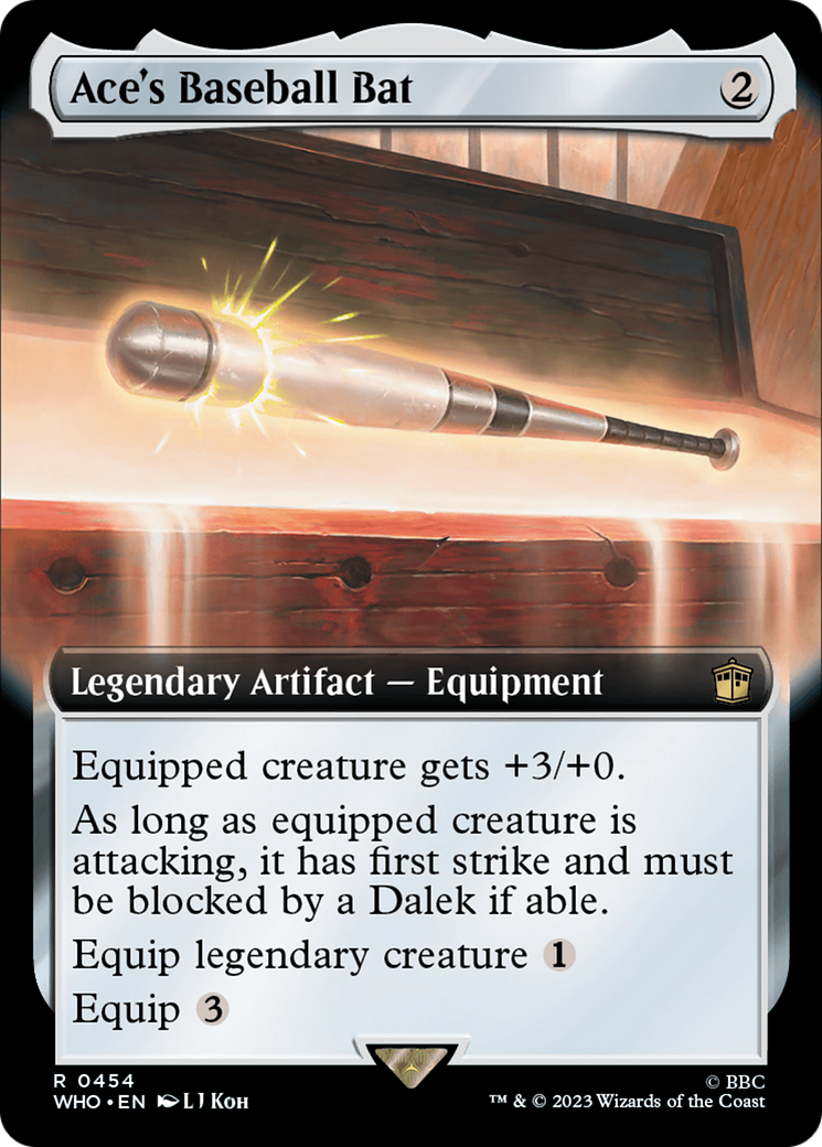 Ace's Baseball Bat (Extended Art) [Doctor Who] | Event Horizon Hobbies CA