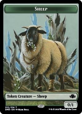 Insect // Sheep Double-Sided Token [Dominaria Remastered Tokens] | Event Horizon Hobbies CA