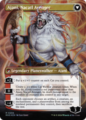 Ajani, Nacatl Pariah // Ajani, Nacatl Avenger (Borderless) (Textured Foil) [Modern Horizons 3] | Event Horizon Hobbies CA