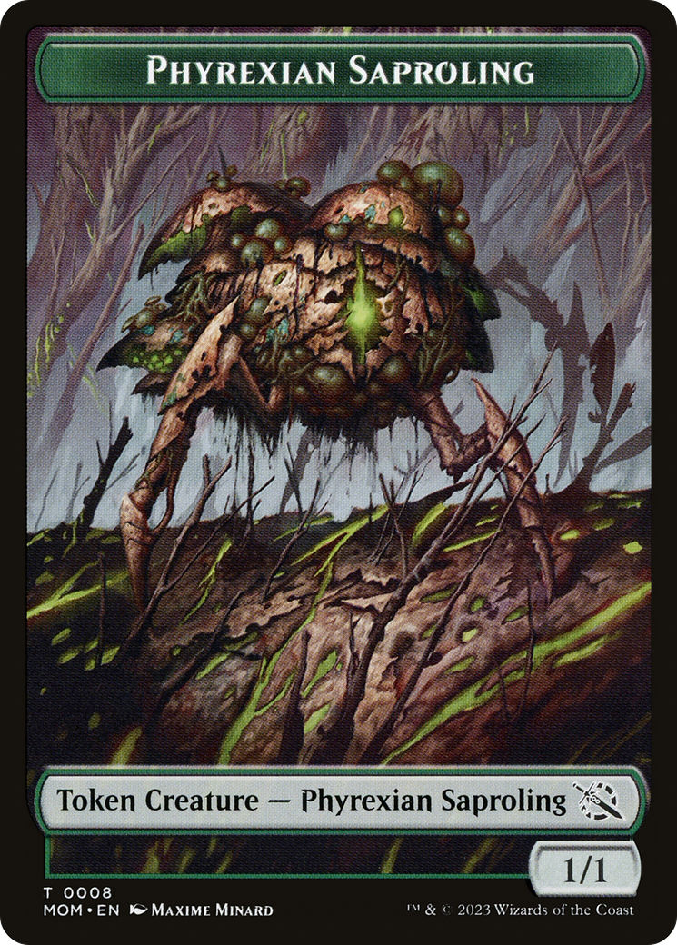 Treasure (20) // Phyrexian Saproling Double-Sided Token [March of the Machine Tokens] | Event Horizon Hobbies CA