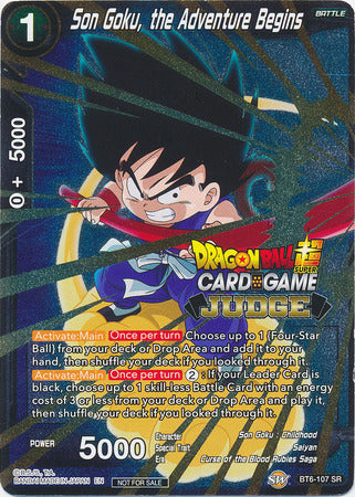 Son Goku, the Adventure Begins (BT6-107) [Judge Promotion Cards] | Event Horizon Hobbies CA