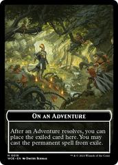 Wicked Role / Cursed Role // Emblem - On An Adventure Double-Sided Token [Wilds of Eldraine Tokens] | Event Horizon Hobbies CA