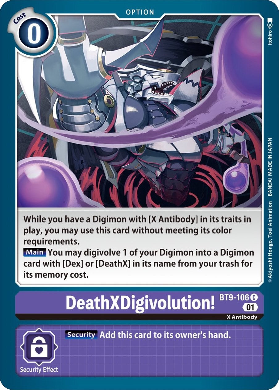 DeathXDigivolution! [BT9-106] [X Record] | Event Horizon Hobbies CA