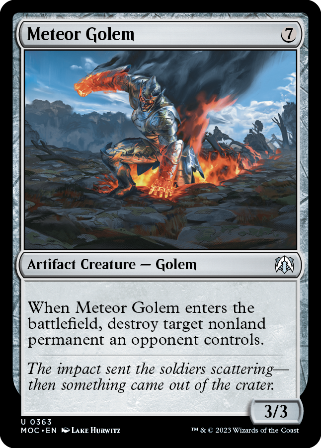 Meteor Golem [March of the Machine Commander] | Event Horizon Hobbies CA