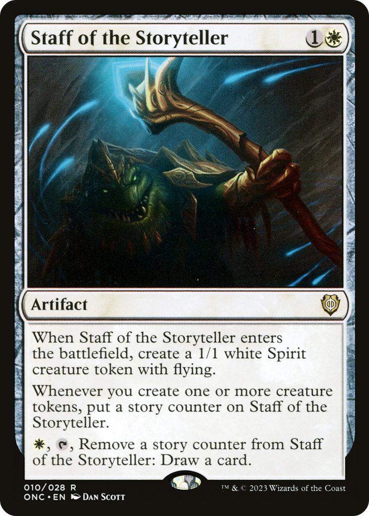 Staff of the Storyteller [Phyrexia: All Will Be One Commander] | Event Horizon Hobbies CA