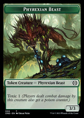 Phyrexian Mite (011) // Phyrexian Beast Double-Sided Token [Phyrexia: All Will Be One Tokens] | Event Horizon Hobbies CA