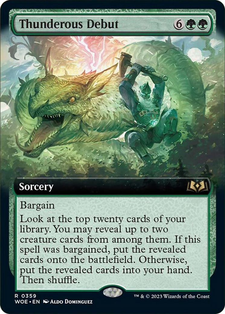 Thunderous Debut (Extended Art) [Wilds of Eldraine] | Event Horizon Hobbies CA