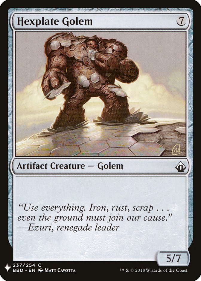 Hexplate Golem [Mystery Booster] | Event Horizon Hobbies CA