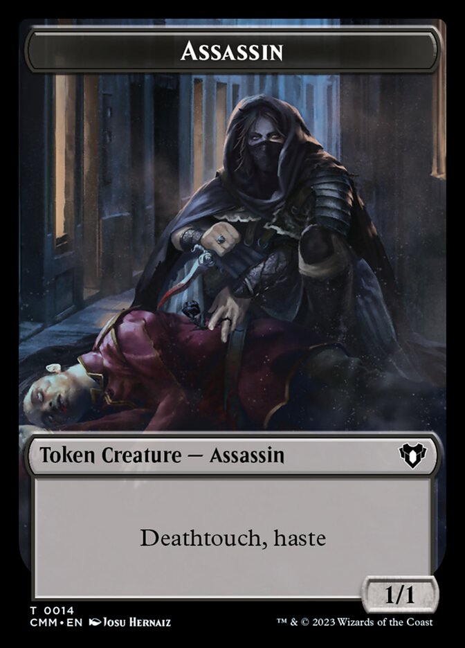 Treasure // Assassin Double-Sided Token [Commander Masters Tokens] | Event Horizon Hobbies CA