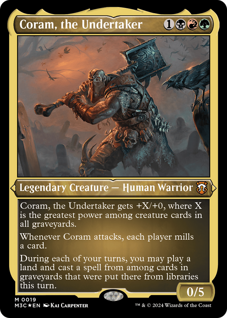 Coram, the Undertaker (Foil Etched) [Modern Horizons 3 Commander] | Event Horizon Hobbies CA