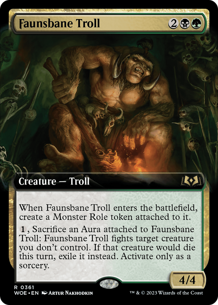 Faunsbane Troll (Extended Art) [Wilds of Eldraine] | Event Horizon Hobbies CA