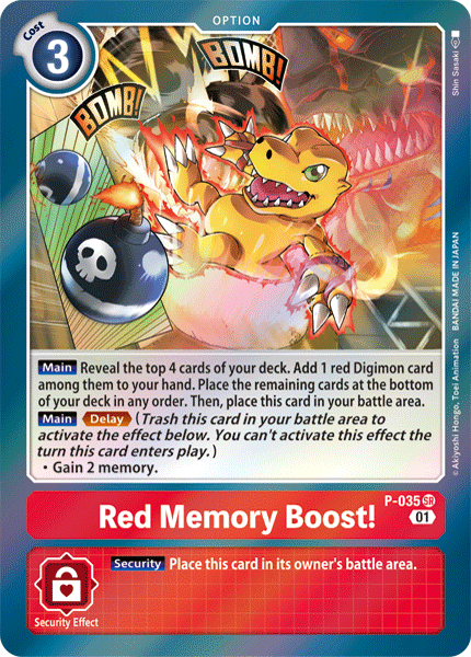 Red Memory Boost! [P-035] [Promotional Cards] | Event Horizon Hobbies CA