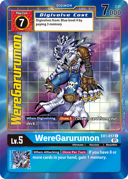 WereGarurumon [EX1-017] (Alternate Art) [Classic Collection] | Event Horizon Hobbies CA