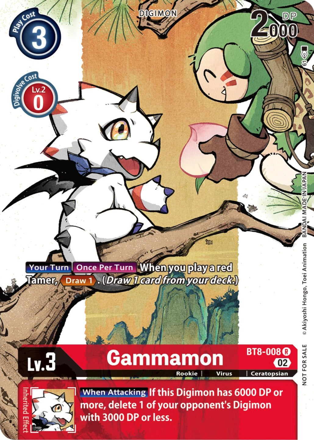 Gammamon [BT8-008] (Digimon Illustration Competition Promotion Pack) [New Awakening Promos] | Event Horizon Hobbies CA