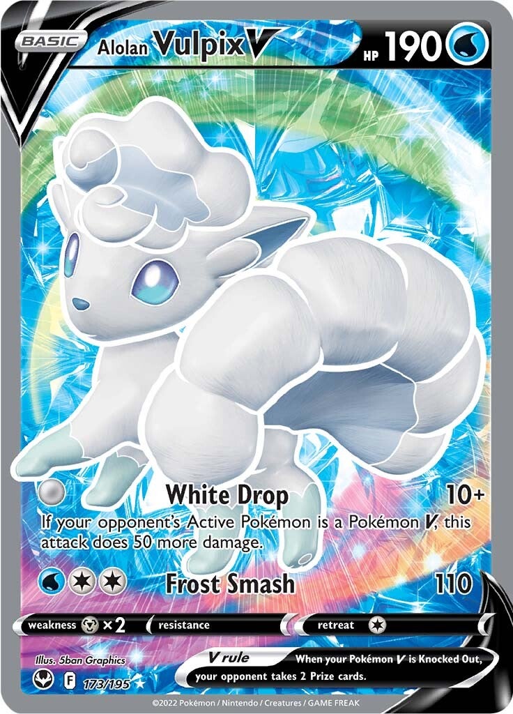 Alolan Vulpix V (173/195) [Sword & Shield: Silver Tempest] | Event Horizon Hobbies CA