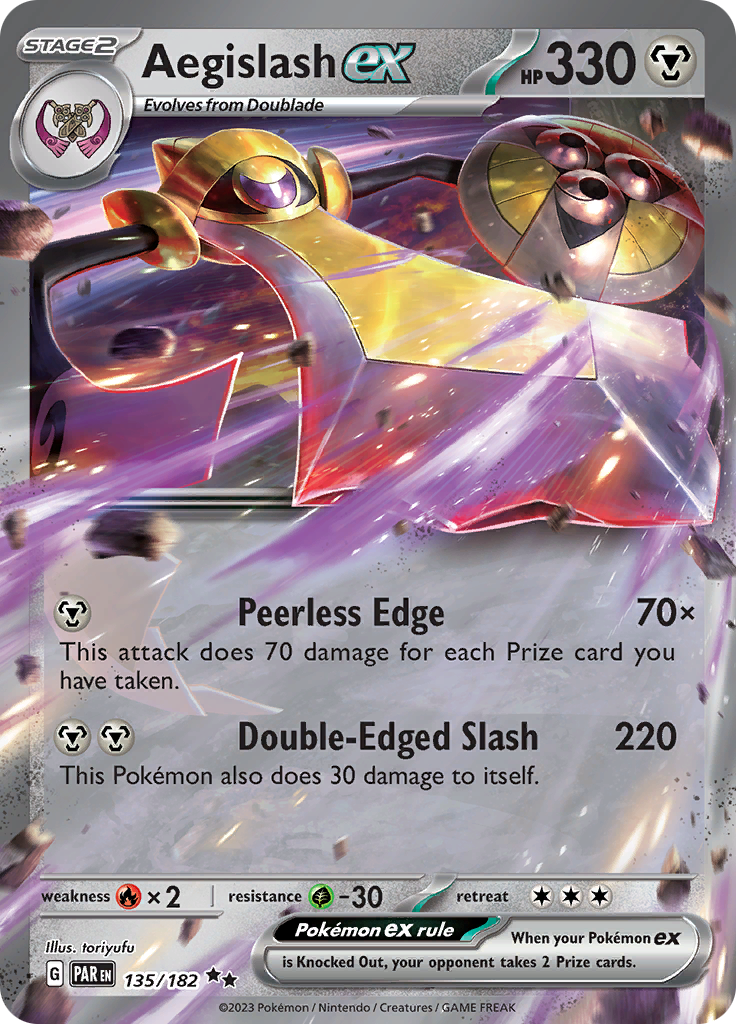 Aegislash ex (135/182) [Scarlet & Violet: Paradox Rift] | Event Horizon Hobbies CA