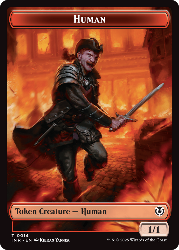 Elemental // Human (0014) Double-Sided Token [Innistrad Remastered Tokens] | Event Horizon Hobbies CA