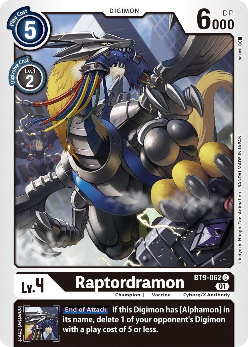 Raptordramon [BT9-062] [X Record] | Event Horizon Hobbies CA