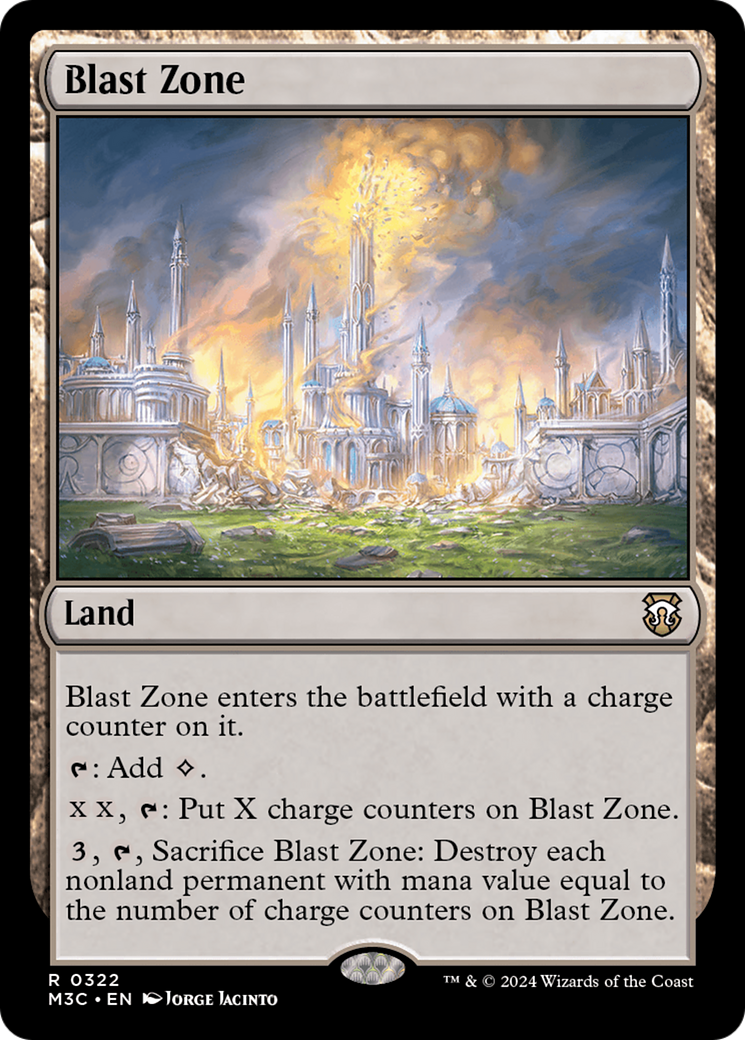 Blast Zone (Ripple Foil) [Modern Horizons 3 Commander] | Event Horizon Hobbies CA