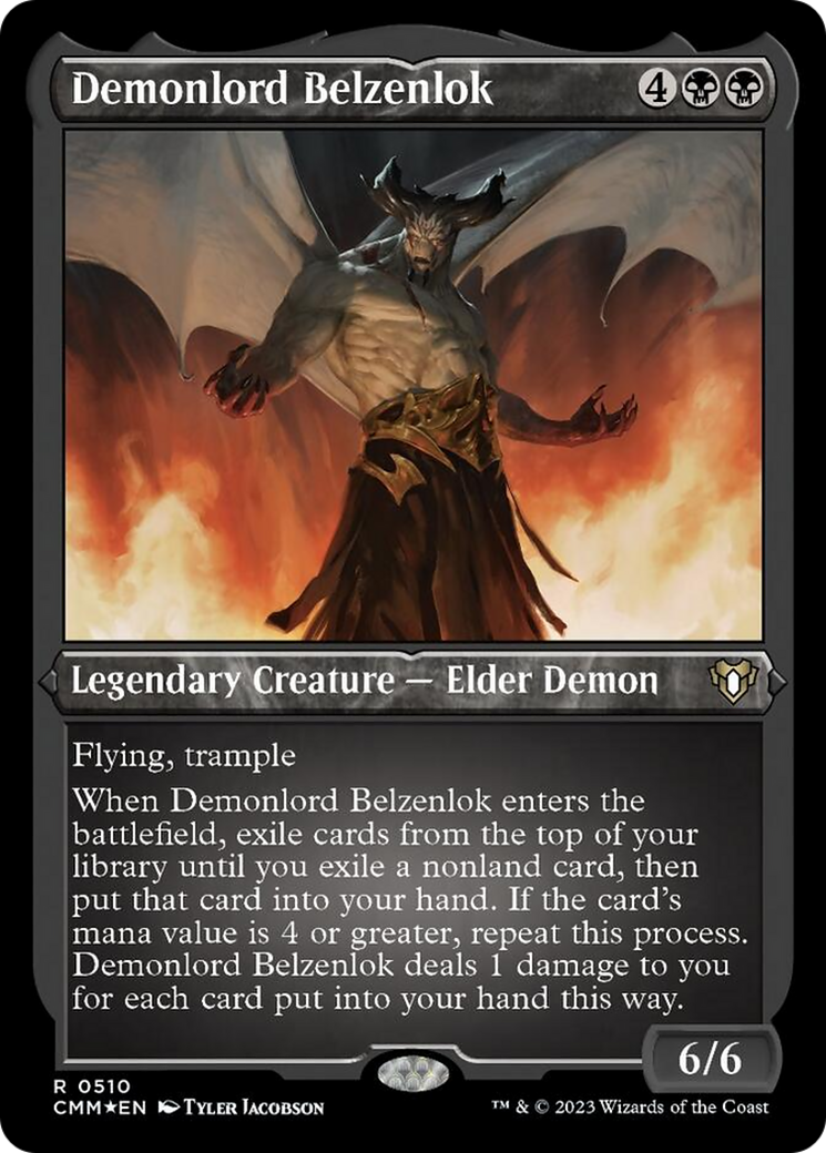 Demonlord Belzenlok (Foil Etched) [Commander Masters] | Event Horizon Hobbies CA