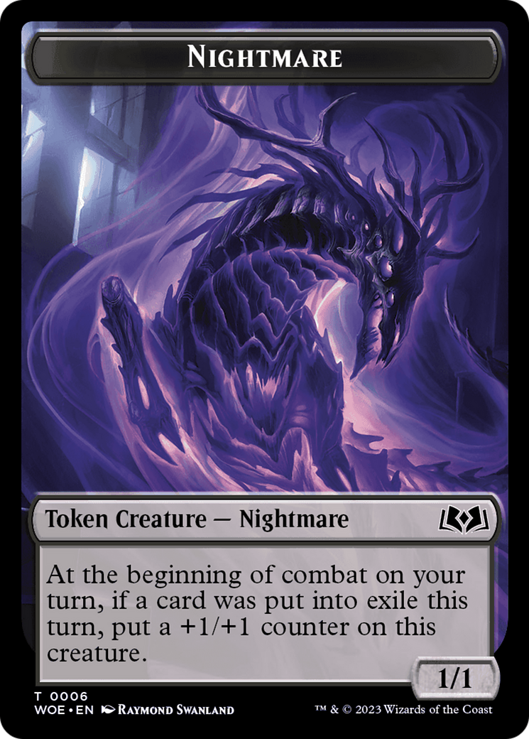 Nightmare // Food (0011) Double-Sided Token [Wilds of Eldraine Tokens] | Event Horizon Hobbies CA