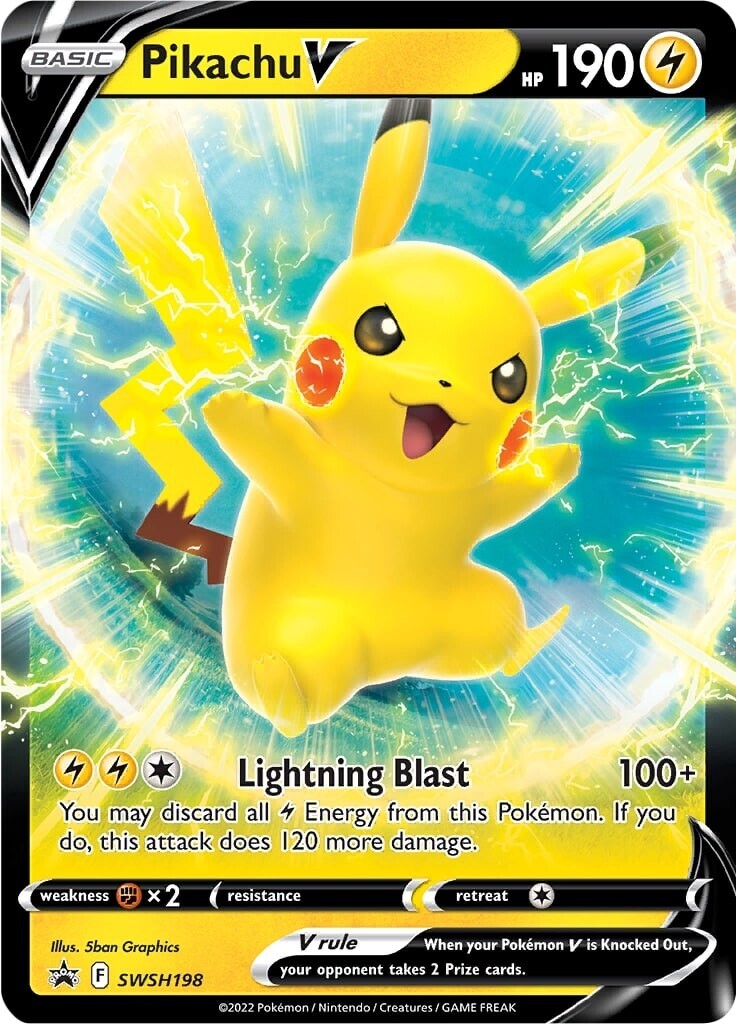 Pikachu V (SWSH198) (Jumbo Card) [Sword & Shield: Black Star Promos] | Event Horizon Hobbies CA