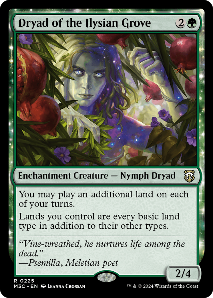 Dryad of the Ilysian Grove (Ripple Foil) [Modern Horizons 3 Commander] | Event Horizon Hobbies CA