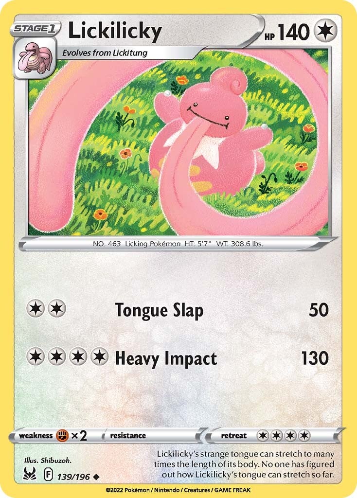 Lickilicky (139/196) [Sword & Shield: Lost Origin] | Event Horizon Hobbies CA