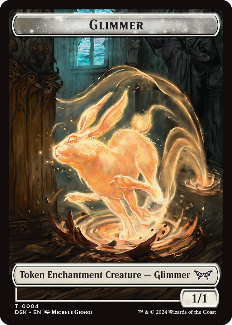 Glimmer // Gremlin Double-Sided Token [Duskmourn: House of Horror Tokens] | Event Horizon Hobbies CA