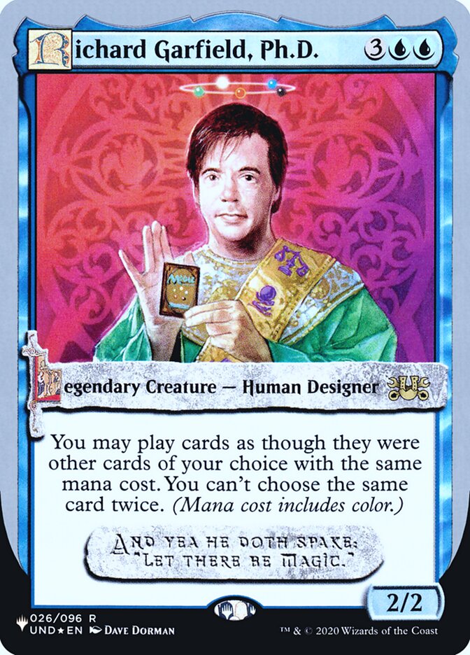 Richard Garfield, Ph.D. (Unfinity Foil Edition) [The List] | Event Horizon Hobbies CA