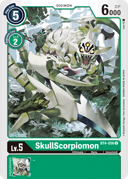 SkullScorpiomon [BT4-056] [Great Legend] | Event Horizon Hobbies CA