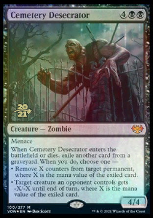 Cemetery Desecrator [Innistrad: Crimson Vow Prerelease Promos] | Event Horizon Hobbies CA