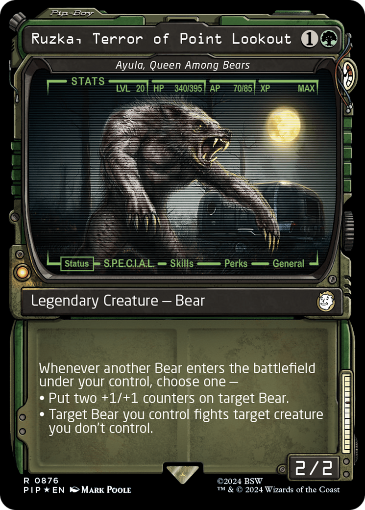 Ruzka, Terror of Point Lookout - Ayula, Queen Among Bears (Showcase) (Surge Foil) [Fallout] | Event Horizon Hobbies CA