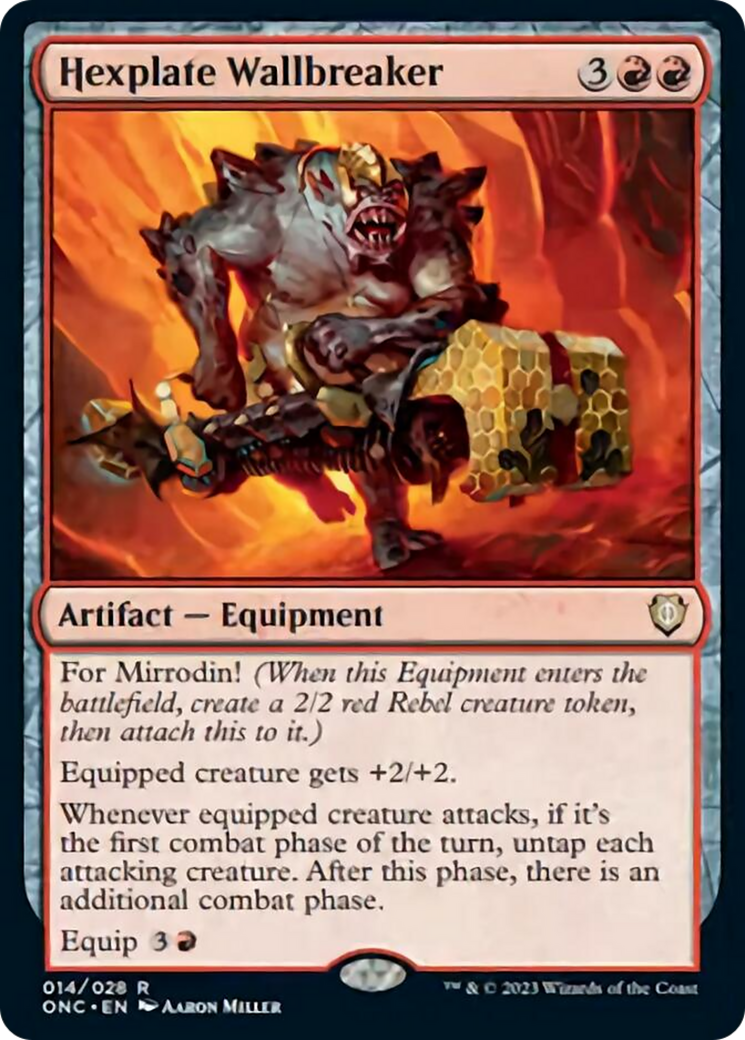 Hexplate Wallbreaker [Phyrexia: All Will Be One Commander] | Event Horizon Hobbies CA